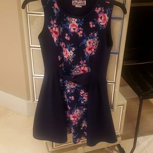 Blue/flower dress.